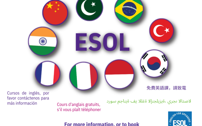 ESOL Classes (English for Speakers of Other Languages)